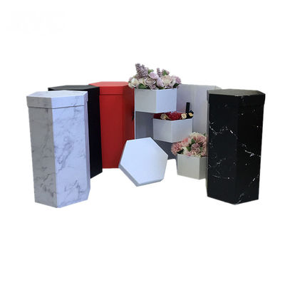 2mm Handmade Paperboard Gift Boxes Hexagonal For Girlfriend Gifts